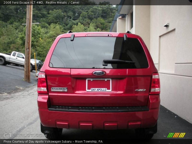 Redfire Metallic / Camel 2008 Ford Escape XLT 4WD