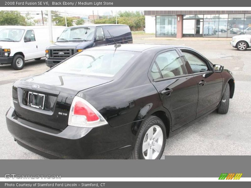 Black Ebony / Medium Light Stone 2008 Ford Fusion SE V6