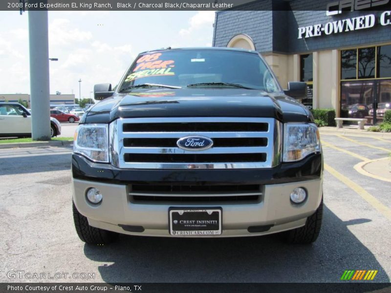 Black / Charcoal Black/Chaparral Leather 2008 Ford Expedition EL King Ranch