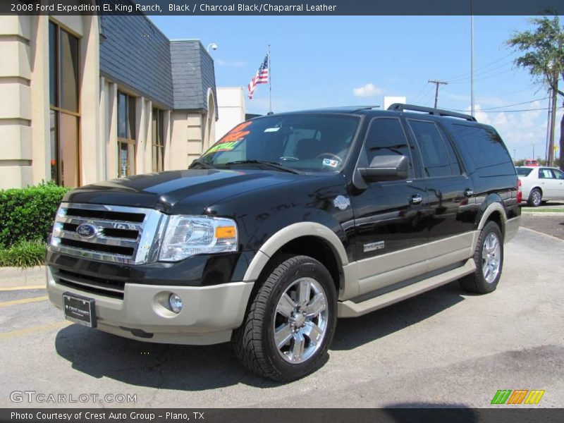 Black / Charcoal Black/Chaparral Leather 2008 Ford Expedition EL King Ranch