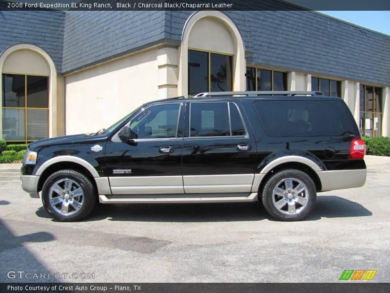 Black / Charcoal Black/Chaparral Leather 2008 Ford Expedition EL King Ranch