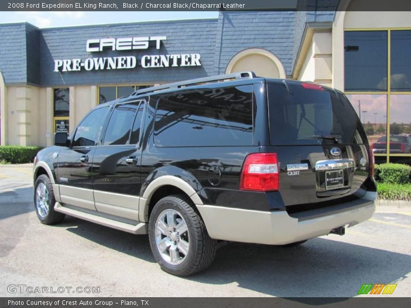 Black / Charcoal Black/Chaparral Leather 2008 Ford Expedition EL King Ranch