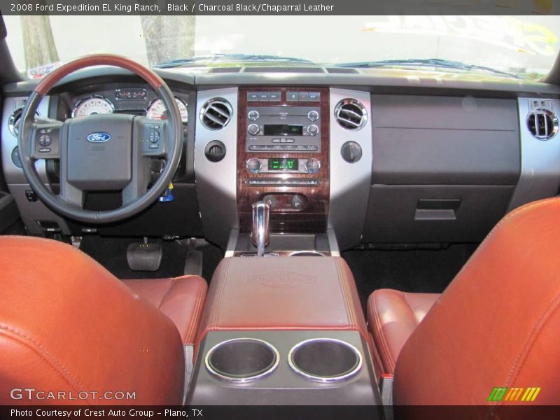 Black / Charcoal Black/Chaparral Leather 2008 Ford Expedition EL King Ranch