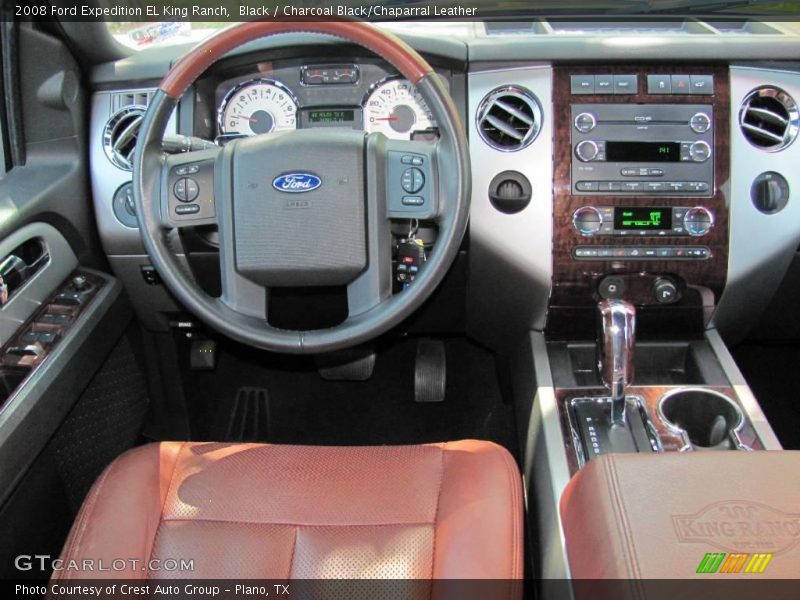 Black / Charcoal Black/Chaparral Leather 2008 Ford Expedition EL King Ranch