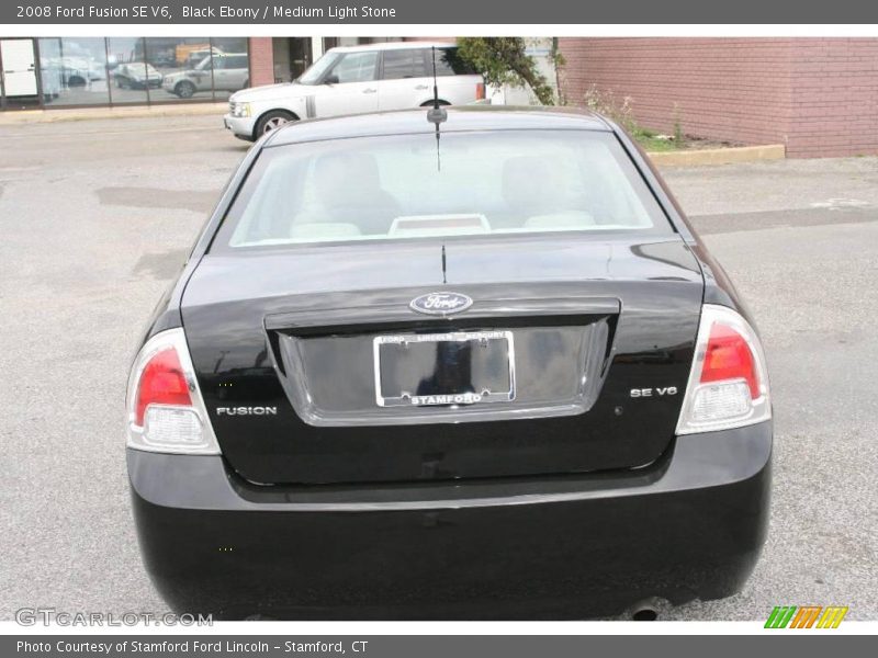 Black Ebony / Medium Light Stone 2008 Ford Fusion SE V6