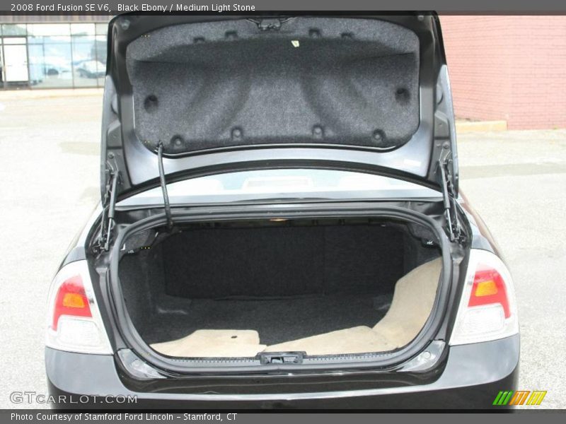 Black Ebony / Medium Light Stone 2008 Ford Fusion SE V6