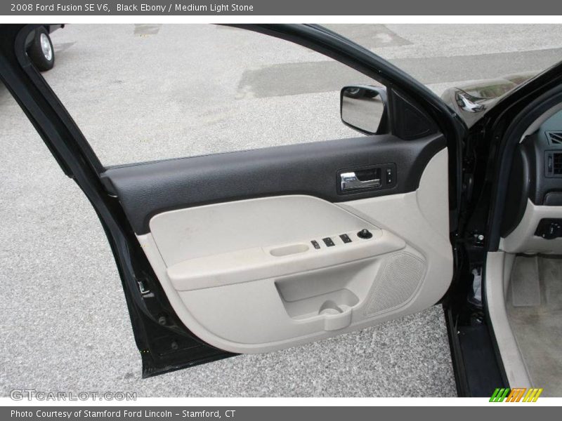 Black Ebony / Medium Light Stone 2008 Ford Fusion SE V6