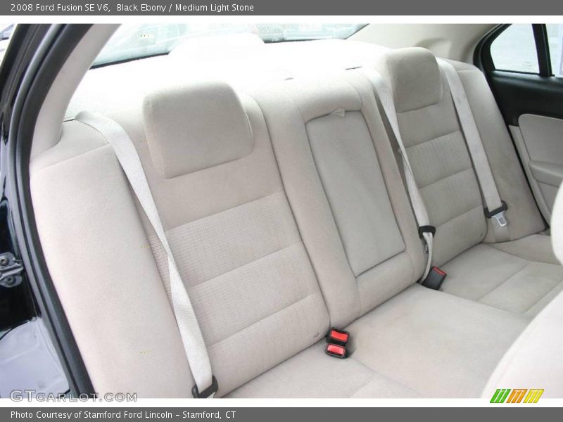 Black Ebony / Medium Light Stone 2008 Ford Fusion SE V6