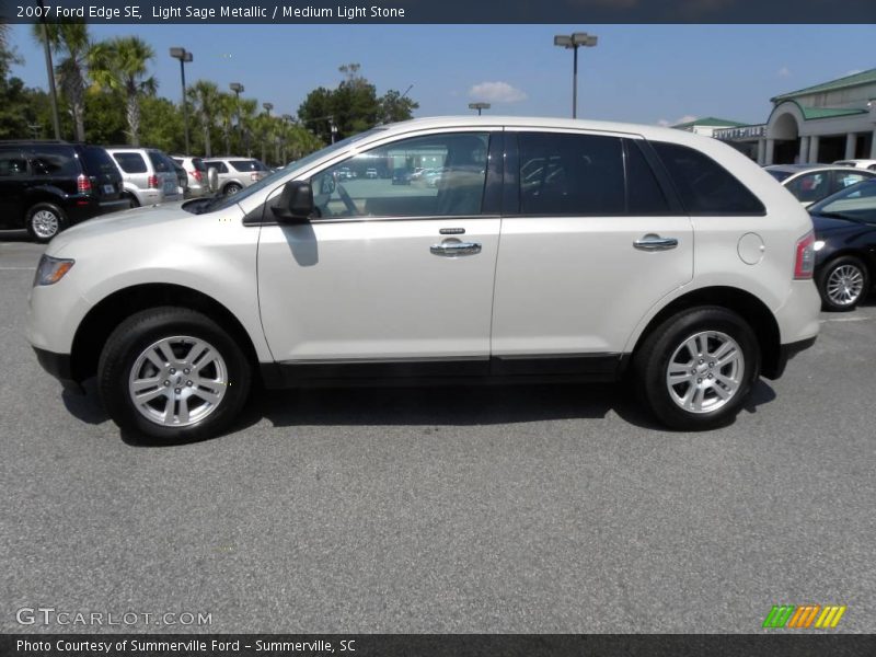 Light Sage Metallic / Medium Light Stone 2007 Ford Edge SE