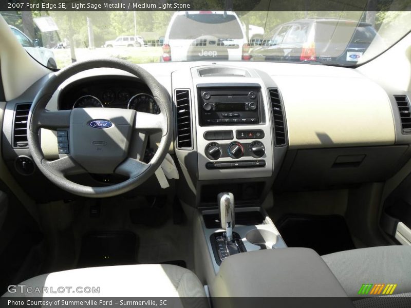 Light Sage Metallic / Medium Light Stone 2007 Ford Edge SE