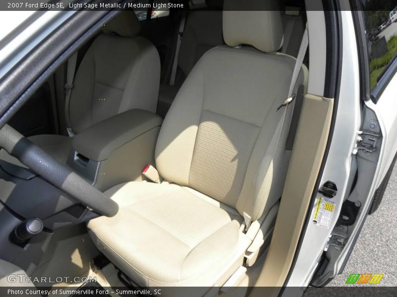 Light Sage Metallic / Medium Light Stone 2007 Ford Edge SE