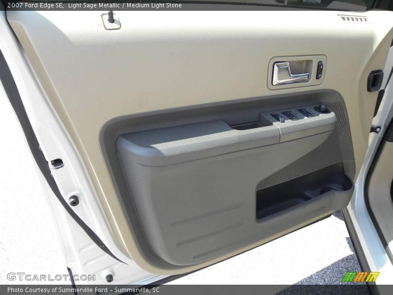 Light Sage Metallic / Medium Light Stone 2007 Ford Edge SE