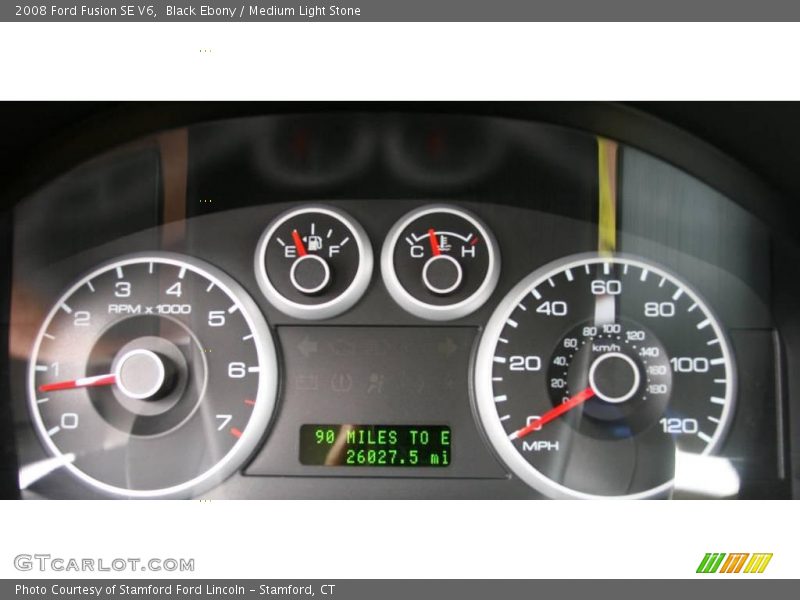Black Ebony / Medium Light Stone 2008 Ford Fusion SE V6