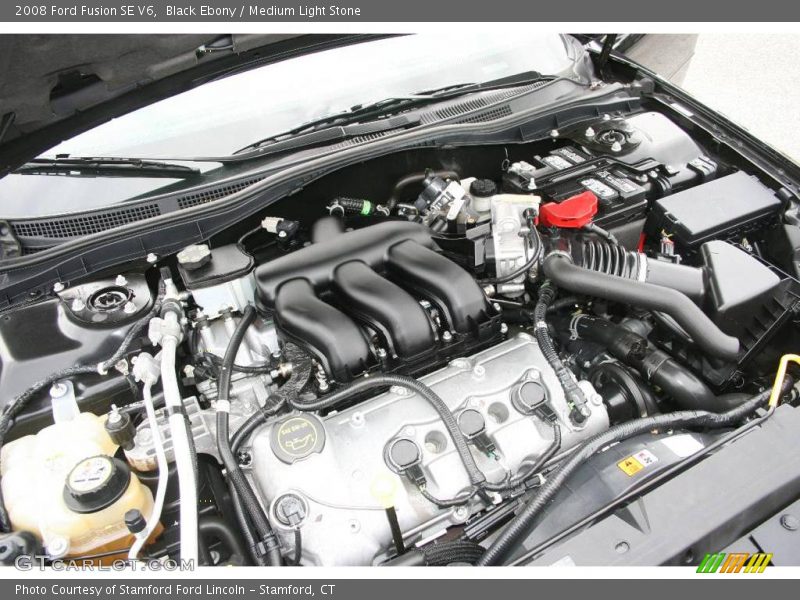 Black Ebony / Medium Light Stone 2008 Ford Fusion SE V6