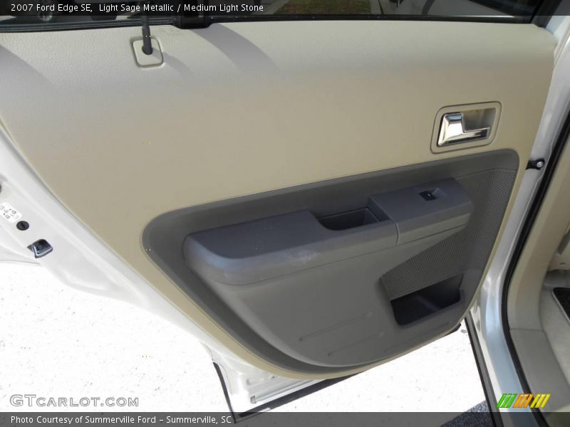 Light Sage Metallic / Medium Light Stone 2007 Ford Edge SE