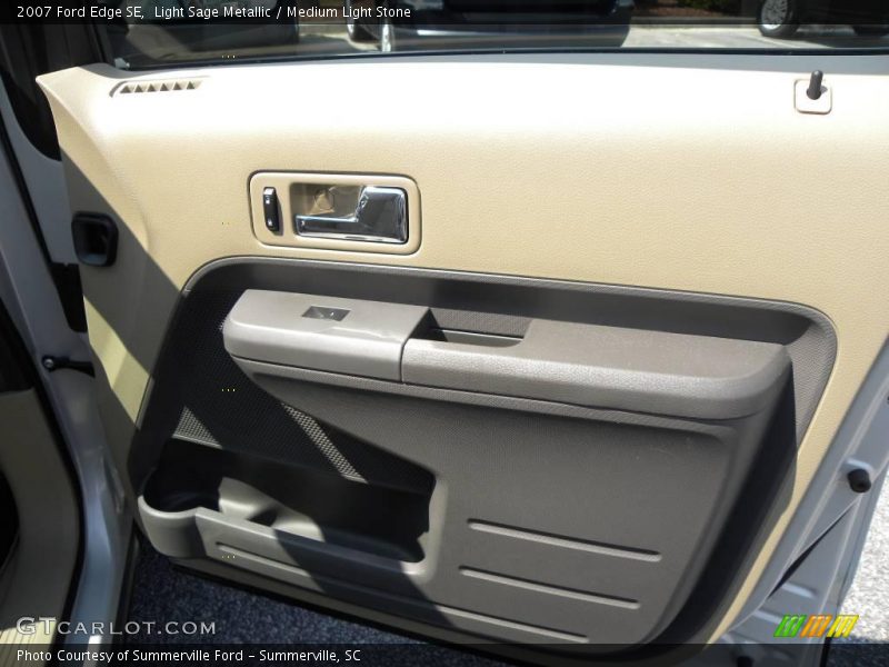 Light Sage Metallic / Medium Light Stone 2007 Ford Edge SE