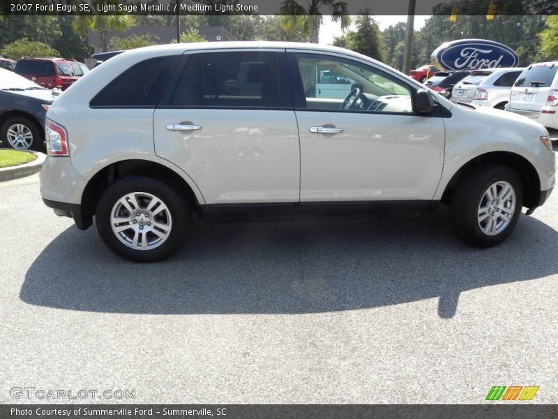 Light Sage Metallic / Medium Light Stone 2007 Ford Edge SE