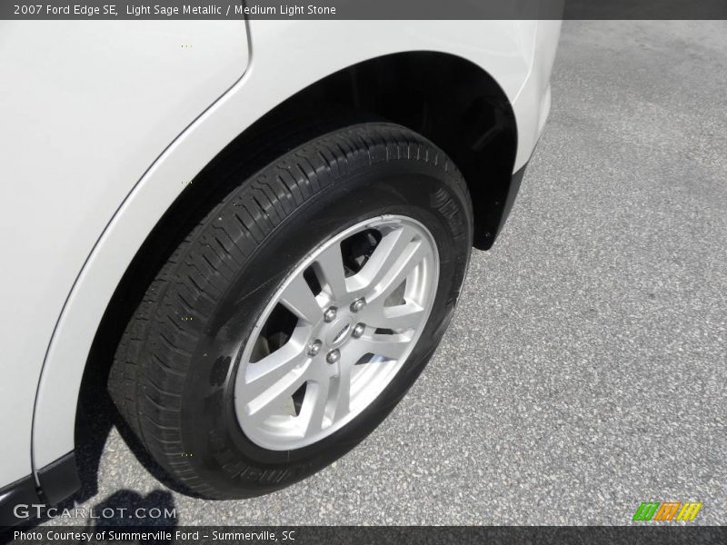 Light Sage Metallic / Medium Light Stone 2007 Ford Edge SE