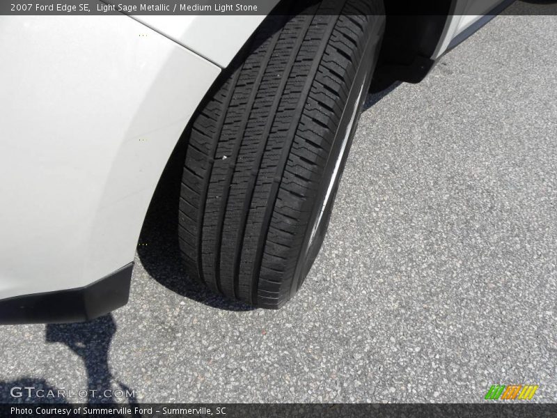 Light Sage Metallic / Medium Light Stone 2007 Ford Edge SE