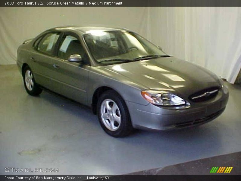 Spruce Green Metallic / Medium Parchment 2003 Ford Taurus SES