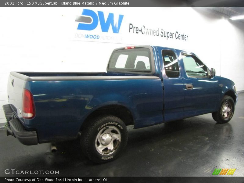 Island Blue Metallic / Medium Graphite 2001 Ford F150 XL SuperCab