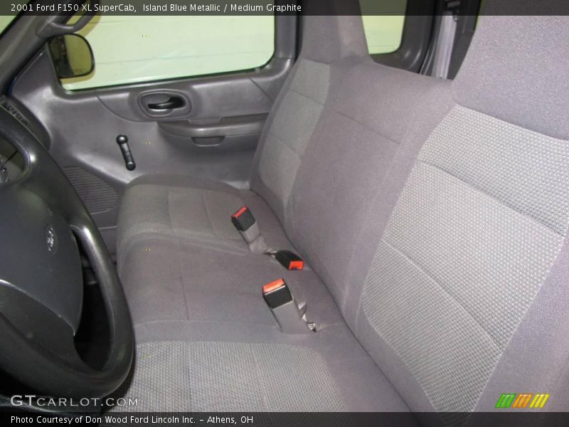 Island Blue Metallic / Medium Graphite 2001 Ford F150 XL SuperCab