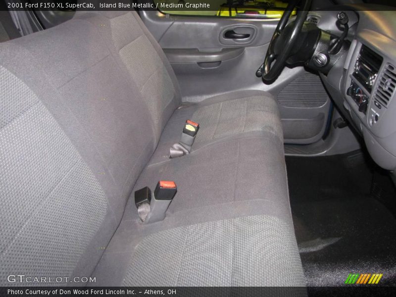 Island Blue Metallic / Medium Graphite 2001 Ford F150 XL SuperCab