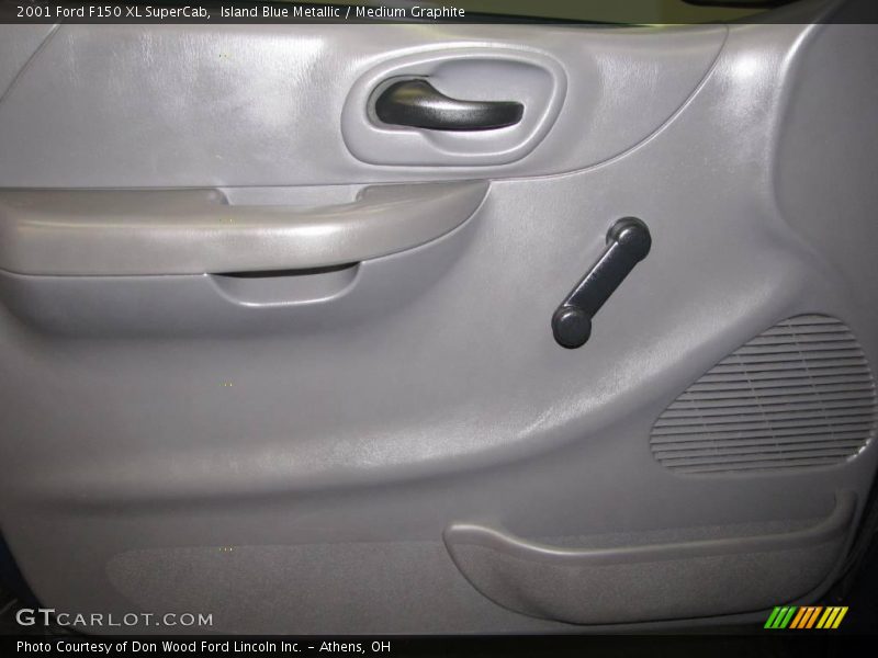 Island Blue Metallic / Medium Graphite 2001 Ford F150 XL SuperCab