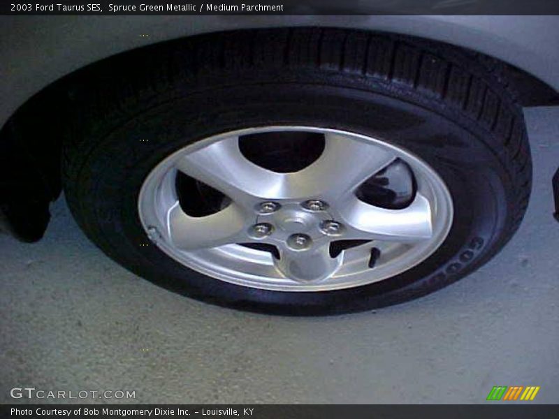 Spruce Green Metallic / Medium Parchment 2003 Ford Taurus SES