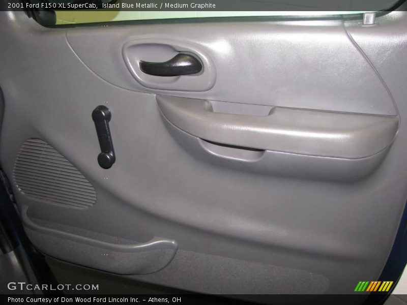 Island Blue Metallic / Medium Graphite 2001 Ford F150 XL SuperCab