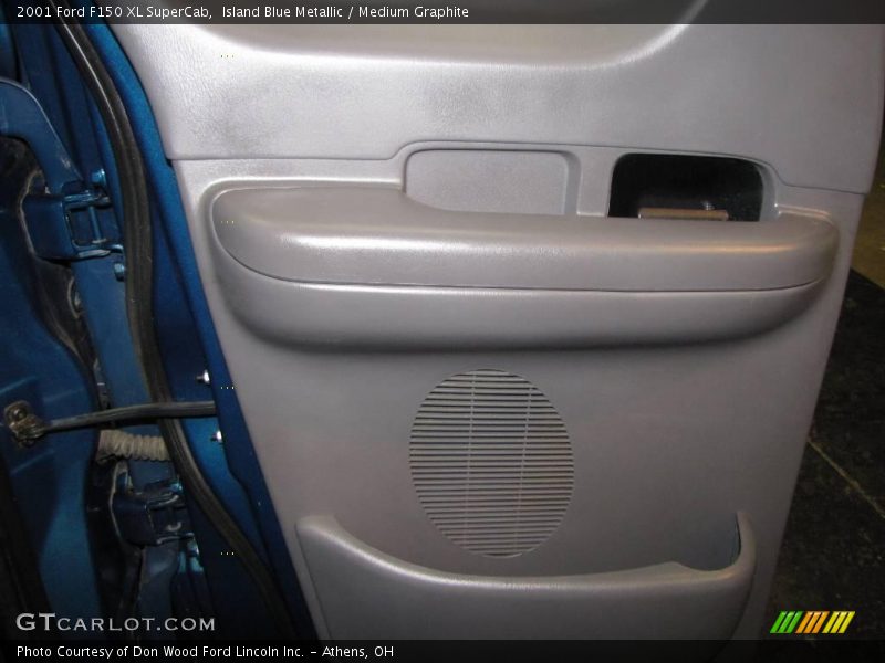 Island Blue Metallic / Medium Graphite 2001 Ford F150 XL SuperCab