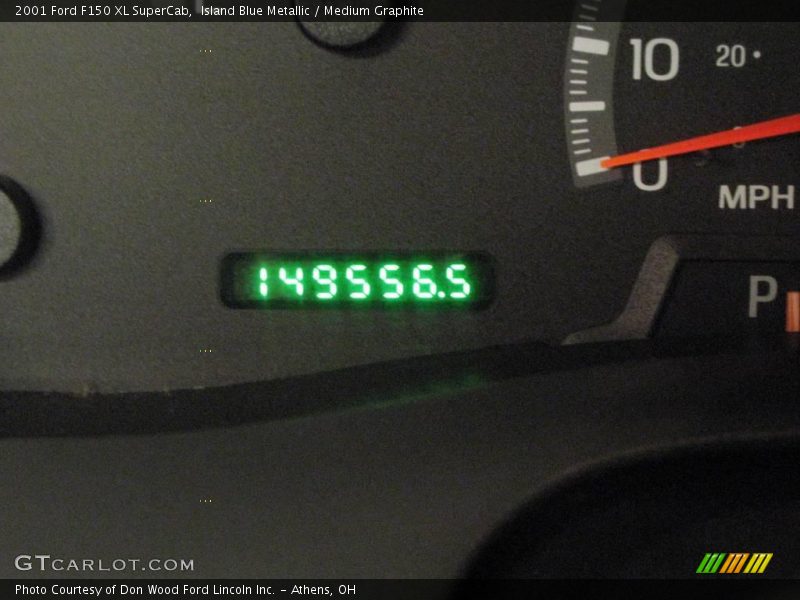 Island Blue Metallic / Medium Graphite 2001 Ford F150 XL SuperCab