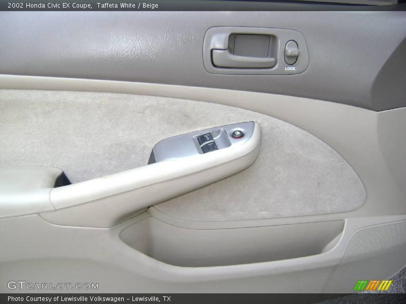 Taffeta White / Beige 2002 Honda Civic EX Coupe