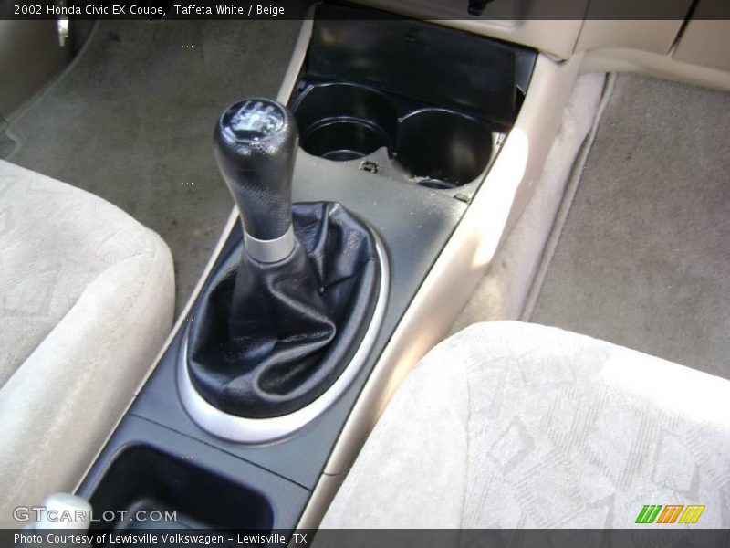 Taffeta White / Beige 2002 Honda Civic EX Coupe