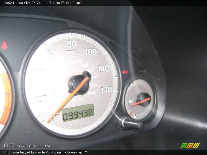 Taffeta White / Beige 2002 Honda Civic EX Coupe