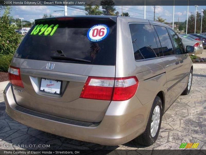 Desert Rock Metallic / Ivory 2006 Honda Odyssey LX