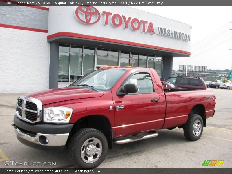 Inferno Red Crystal Pearl / Medium Slate Gray 2008 Dodge Ram 2500 SXT Regular Cab 4x4