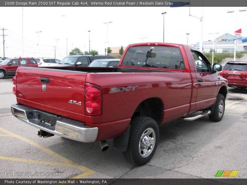 Inferno Red Crystal Pearl / Medium Slate Gray 2008 Dodge Ram 2500 SXT Regular Cab 4x4
