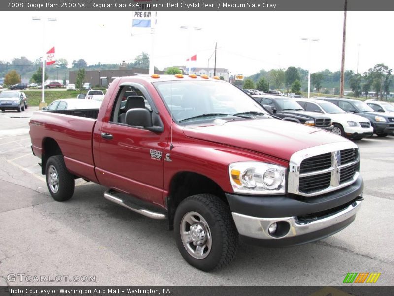 Inferno Red Crystal Pearl / Medium Slate Gray 2008 Dodge Ram 2500 SXT Regular Cab 4x4