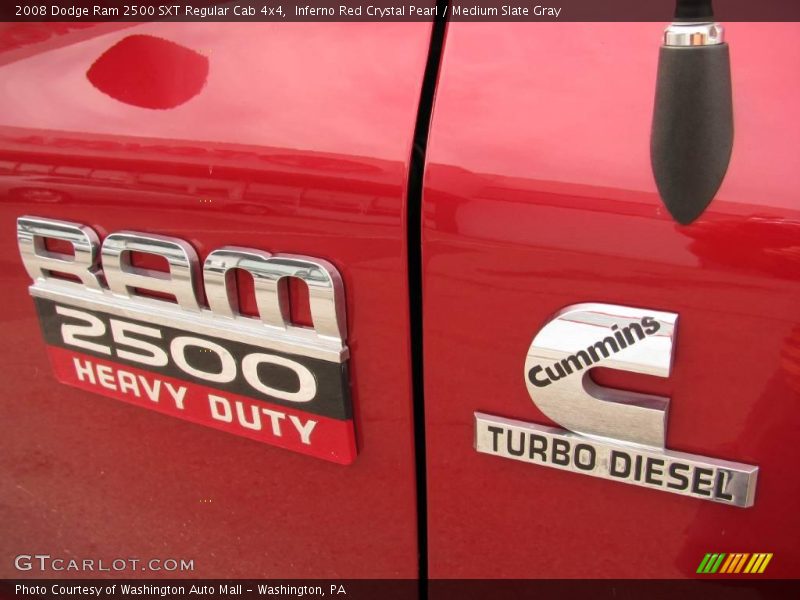 Inferno Red Crystal Pearl / Medium Slate Gray 2008 Dodge Ram 2500 SXT Regular Cab 4x4