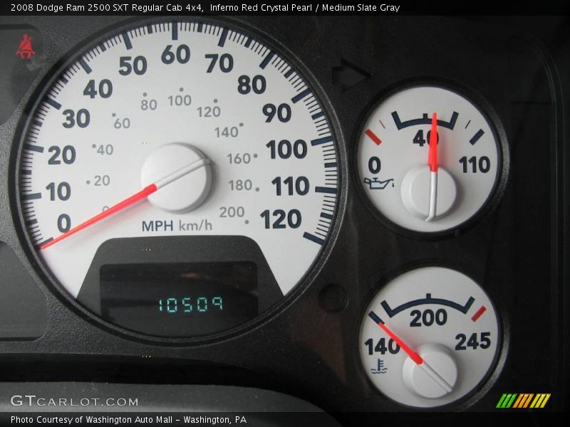 Inferno Red Crystal Pearl / Medium Slate Gray 2008 Dodge Ram 2500 SXT Regular Cab 4x4