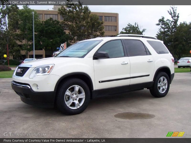 Summit White / Light Titanium 2009 GMC Acadia SLE