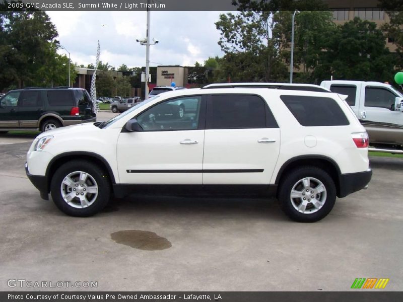 Summit White / Light Titanium 2009 GMC Acadia SLE