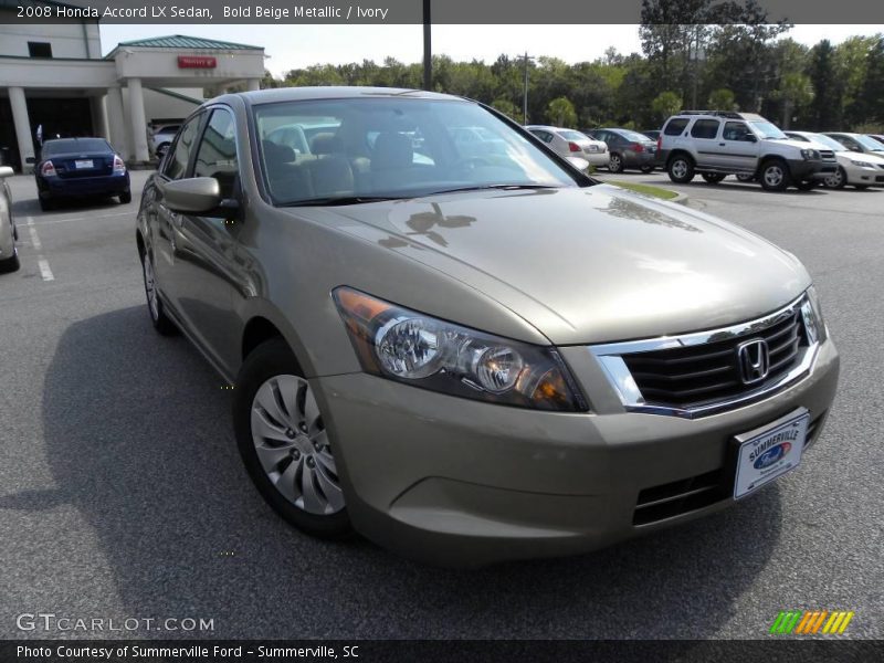 Bold Beige Metallic / Ivory 2008 Honda Accord LX Sedan