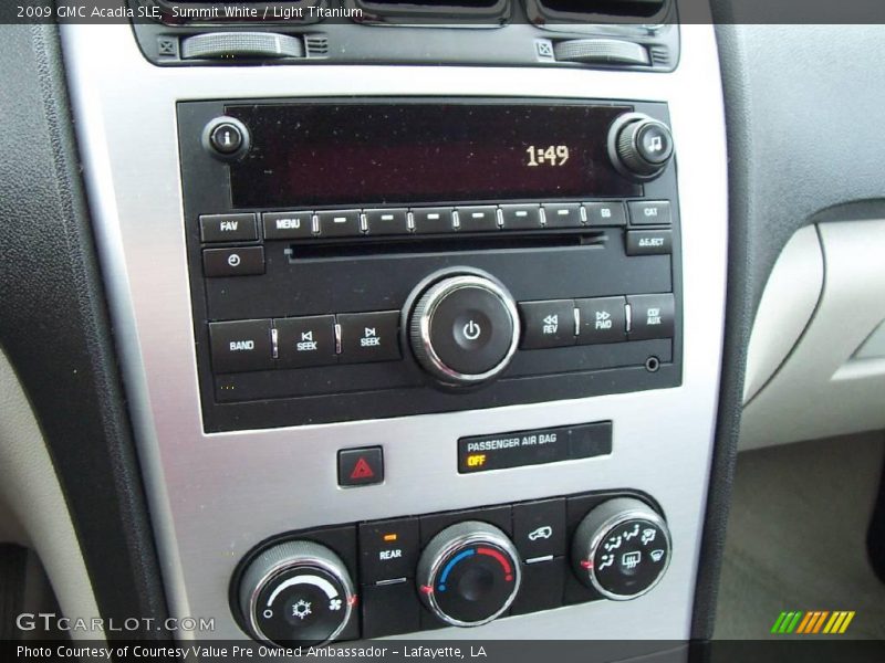 Summit White / Light Titanium 2009 GMC Acadia SLE