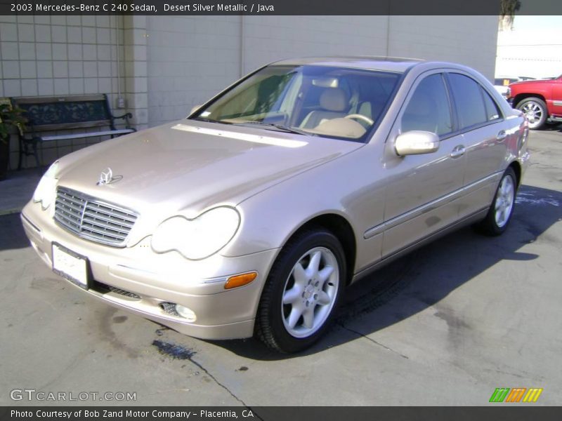 Desert Silver Metallic / Java 2003 Mercedes-Benz C 240 Sedan