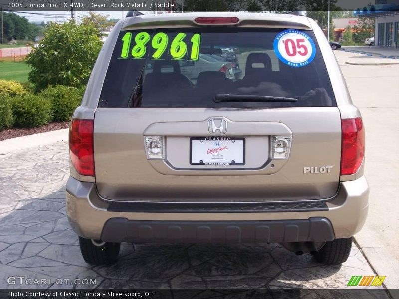 Desert Rock Metallic / Saddle 2005 Honda Pilot EX 4WD