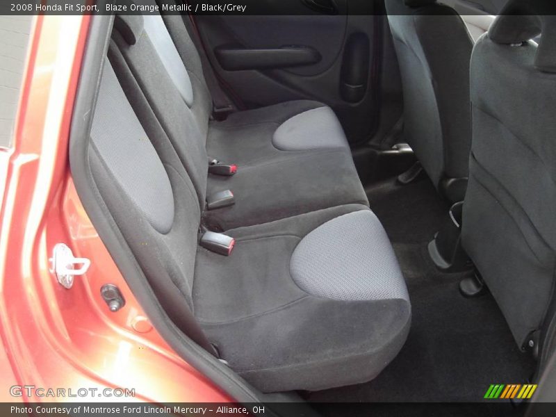 Blaze Orange Metallic / Black/Grey 2008 Honda Fit Sport