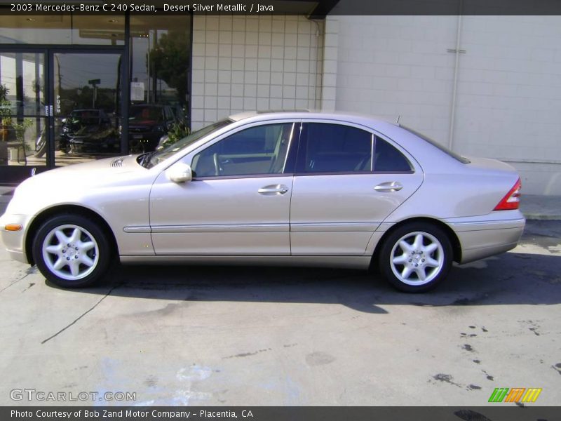 Desert Silver Metallic / Java 2003 Mercedes-Benz C 240 Sedan