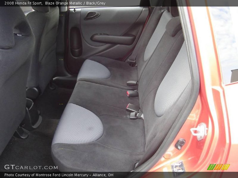 Blaze Orange Metallic / Black/Grey 2008 Honda Fit Sport